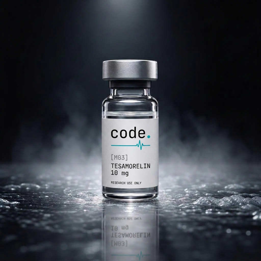 Vial code.® Tesamorelin 10 mg